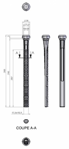 LC 66 COLORED SINGLE SIDED WIDE FLAIL